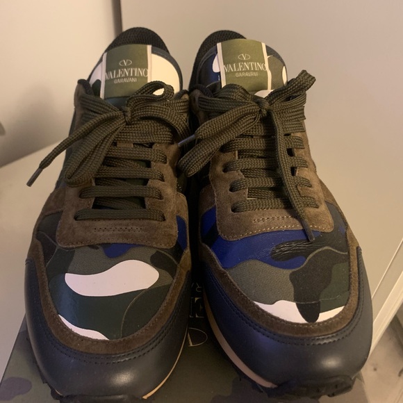 Valentino Men’s Camouflage Sneakers - Picture 3 of 5